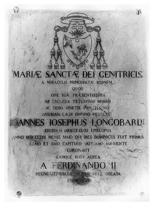 lapide - produzione Italia meridionale (sec. XIX)