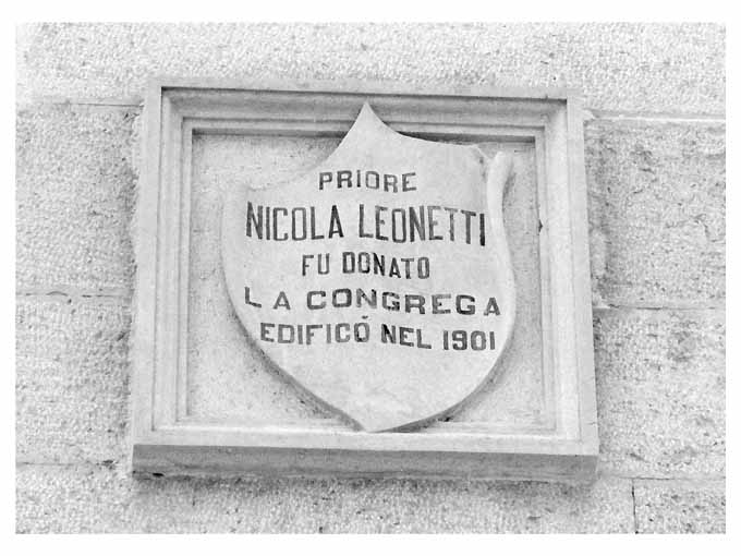 lapide, opera isolata - ambito Italia meridionale (sec. XX)