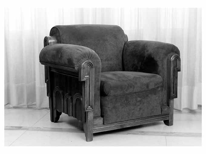 poltrona, serie di Cambellotti Duilio (sec. XX)