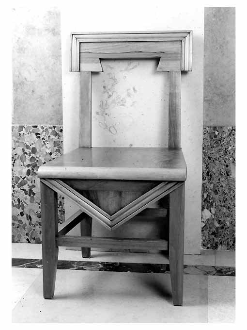 sedia, serie di Cambellotti Duilio (sec. XX)