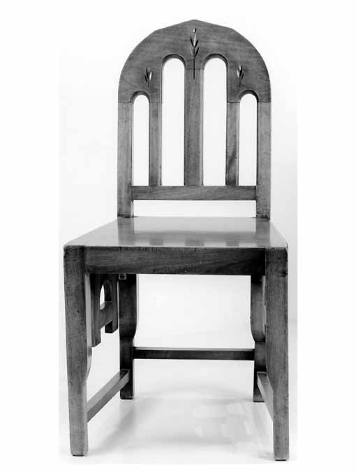 sedia, serie di Cambellotti Duilio, Ditta Di Pretorio & Masini (sec. XX)