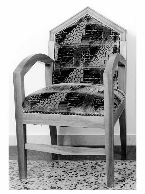 poltrona, serie di Cambellotti Duilio, Ditta Liporesi & Figli (sec. XX)