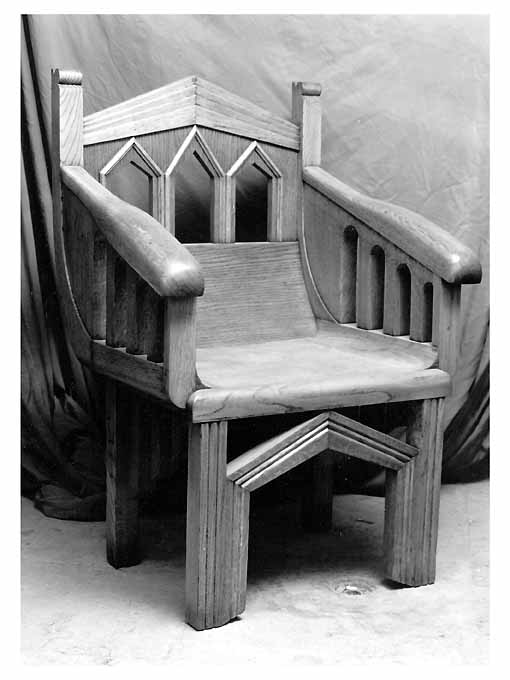 poltrona, serie di Cambellotti Duilio (sec. XX)