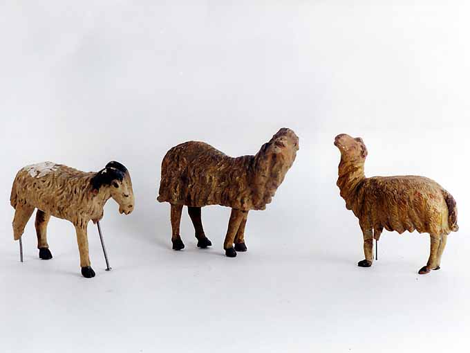 montone (statuetta di presepio, elemento d'insieme) - produzione Italia meridionale (prima metà sec. XIX)