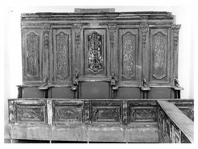 stalli del coro - ambito Italia meridionale (sec. XVIII)