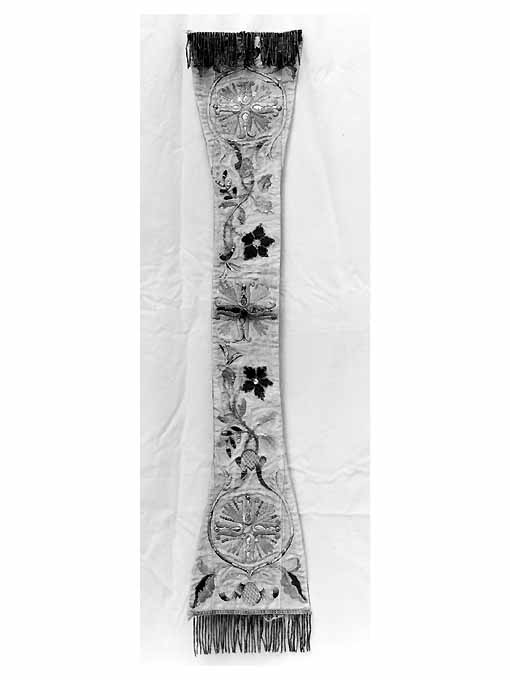 manipolo, elemento d'insieme - manifattura monastica (ultimo quarto sec. XIX)