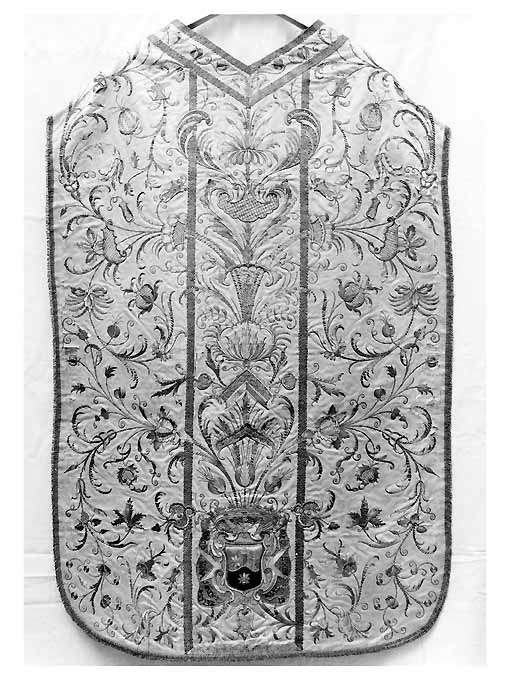 pianeta, elemento d'insieme - manifattura monastica (seconda metà sec. XIX)