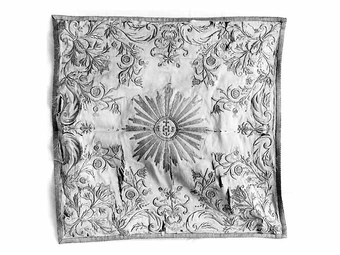 velo di calice, elemento d'insieme - manifattura monastica (seconda metà sec. XIX)