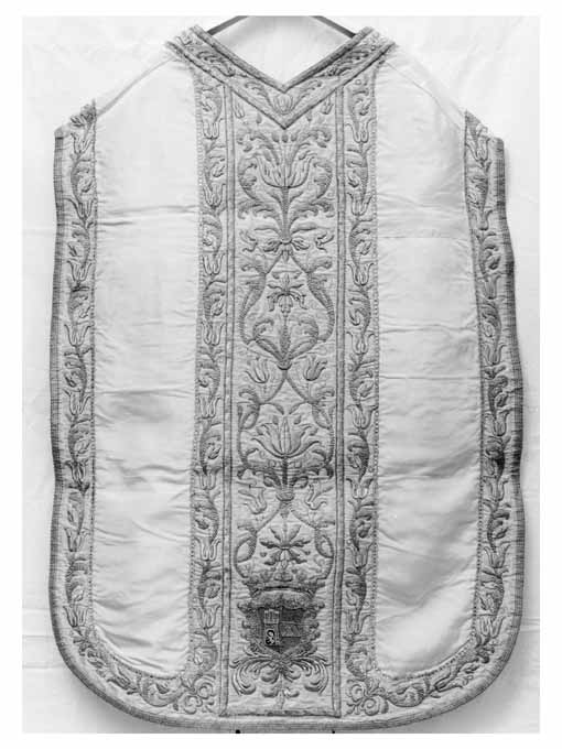 pianeta, elemento d'insieme - manifattura monastica (seconda metà sec. XIX)