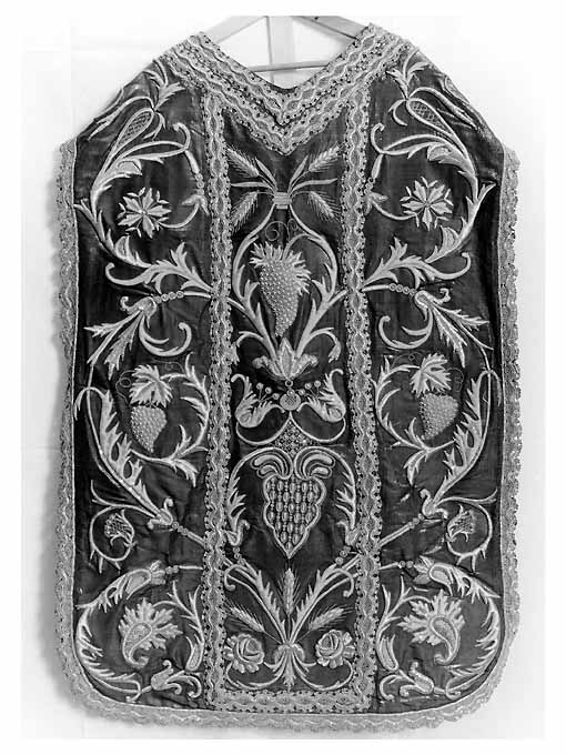 pianeta, elemento d'insieme - manifattura monastica (sec. XIX)