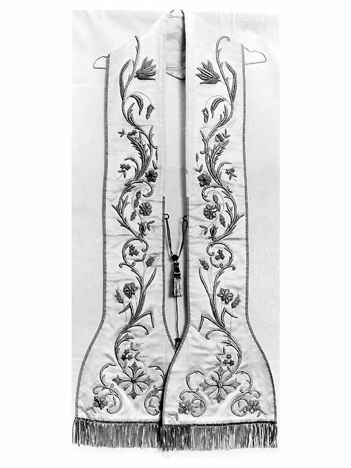 stola - manifattura monastica (ultimo quarto sec. XIX)