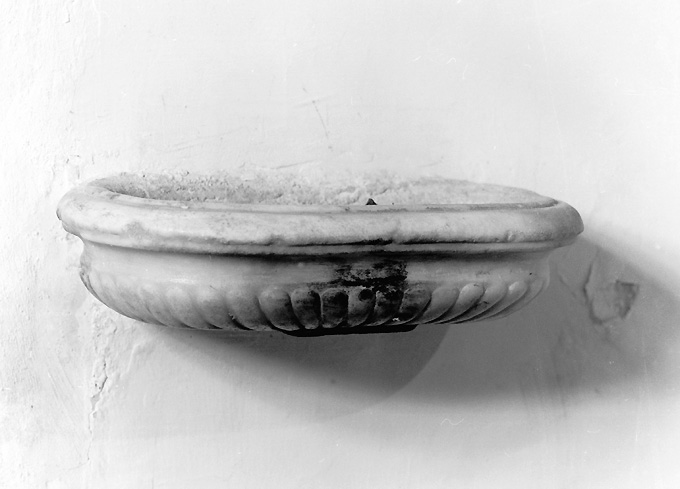 acquasantiera da parete - ambito Italia meridionale (sec. XVII)