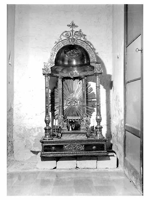 tronetto per esposizione eucaristica, opera isolata - ambito pugliese (secc. XIX/ XX)