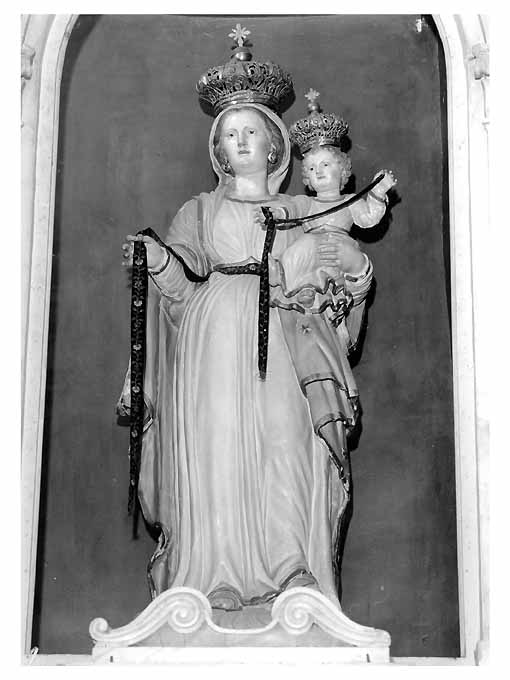 Madonna della Cintura, Madonna con Bambino (statua) - ambito Italia meridionale (ultimo quarto sec. XIX)