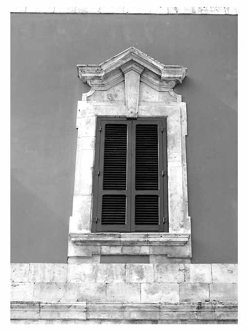 mostra di finestra, serie - ambito Italia meridionale (sec. XVIII)