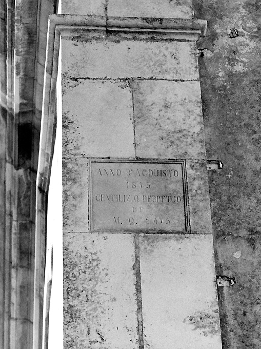 lapide, opera isolata - ambito Italia meridionale (sec. XIX)