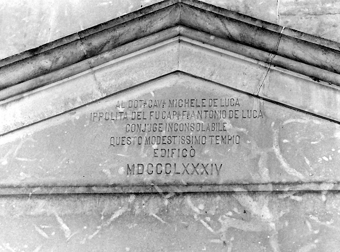 lapide, opera isolata - ambito Italia meridionale (sec. XIX)