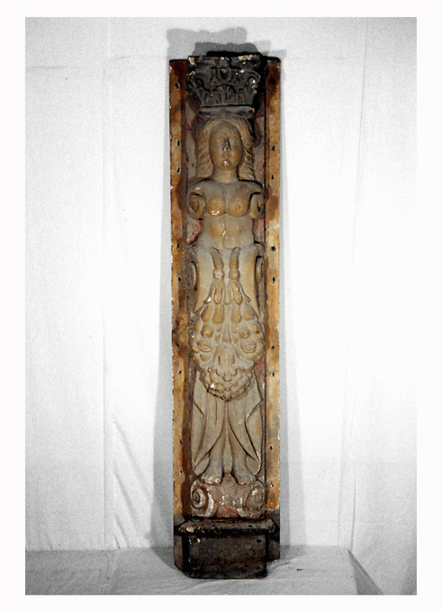 cariatide - ambito pugliese (seconda metà sec. XVII)