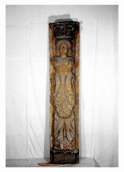 cariatide - ambito pugliese (seconda metà sec. XVII)