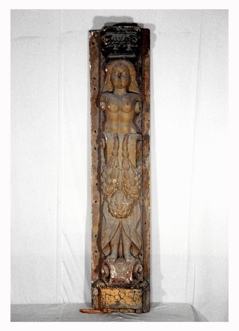 cariatide - ambito pugliese (seconda metà sec. XVII)