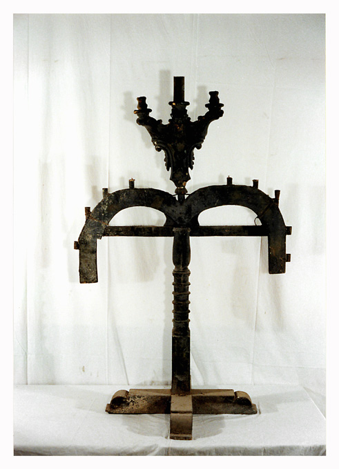 candelabro - ambito pugliese (seconda metà sec. XVII)