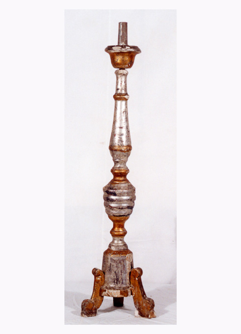 candeliere d'altare - ambito pugliese (prima metà sec. XVIII)