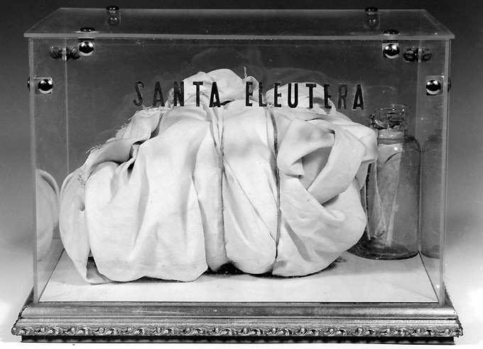 reliquiario a teca - a cofanetto di Laforgia Giangrazio (sec. XX)