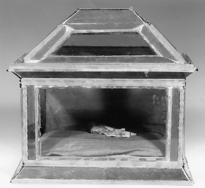 reliquiario a teca - a cofanetto - ambito veneziano (seconda metà sec. XVIII)