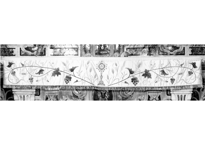 tovaglia d'altare - ambito pugliese (sec. XX)