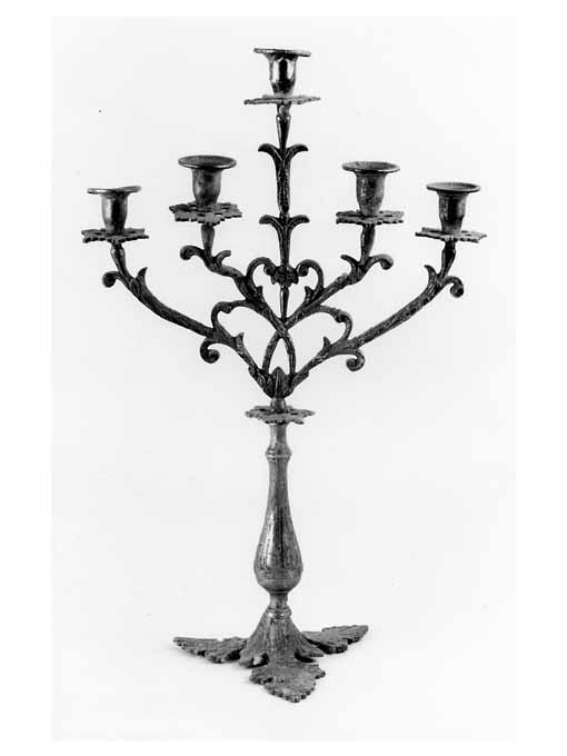 candeliere d'altare - ambito Italia meridionale (secc. XIX/ XX)