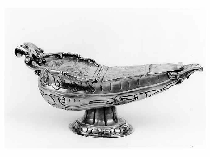 navicella portaincenso - ambito napoletano (sec. XVII)