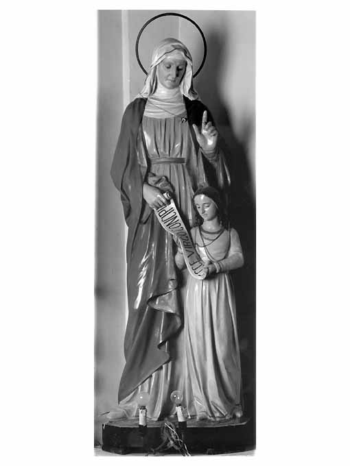Maria Vergine bambina e Sant'Anna (statua) - ambito Italia meridionale (seconda metà sec. XIX)