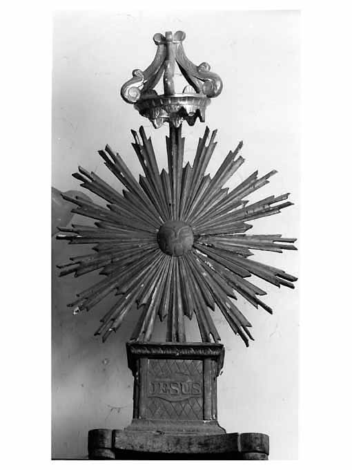 tronetto per esposizione eucaristica - ambito Italia meridionale (secc. XIX/ XX)