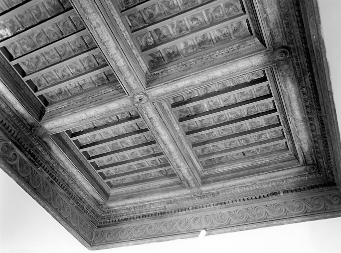 soffitto a cassettoni - ambito Italia meridionale (seconda metà sec. XVII)