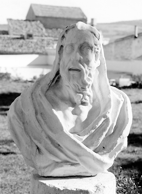 busto maschile (scultura) - ambito Italia meridionale (seconda metà sec. XIX)