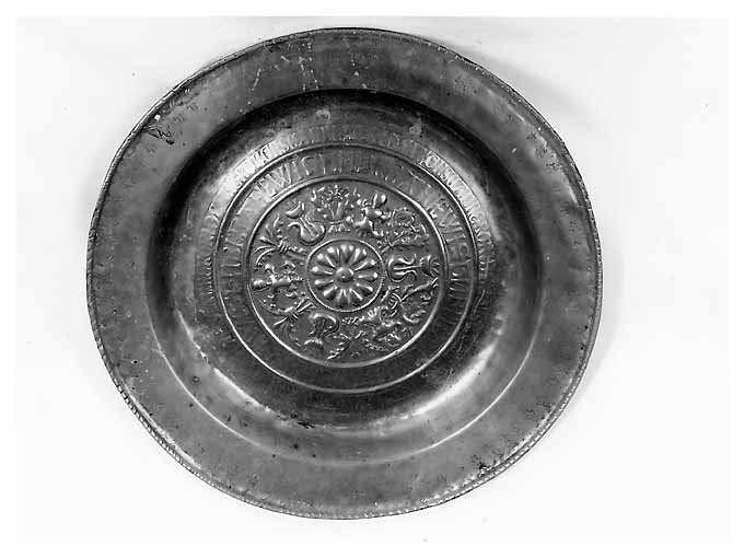 piatto per elemosine - ambito tedesco (sec. XVI)