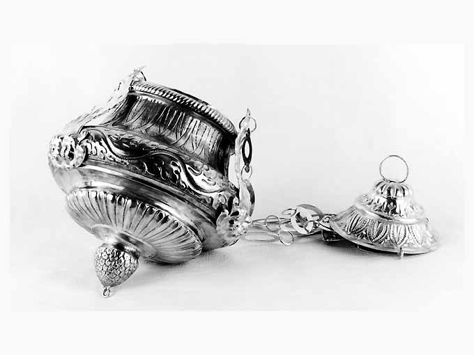 lampada pensile - manifattura napoletana (sec. XIX)