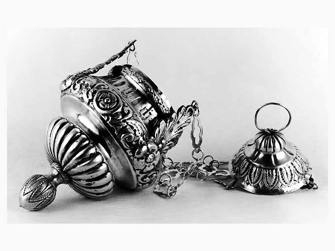 lampada pensile - manifattura napoletana (sec. XIX)