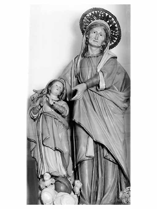 Maria Vergine bambina e Sant'Anna (statua) - ambito Italia meridionale (sec. XIX)