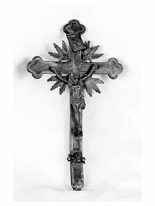 Cristo crocifisso (croce d'altare) - ambito Italia meridionale (prima metà sec. XX)