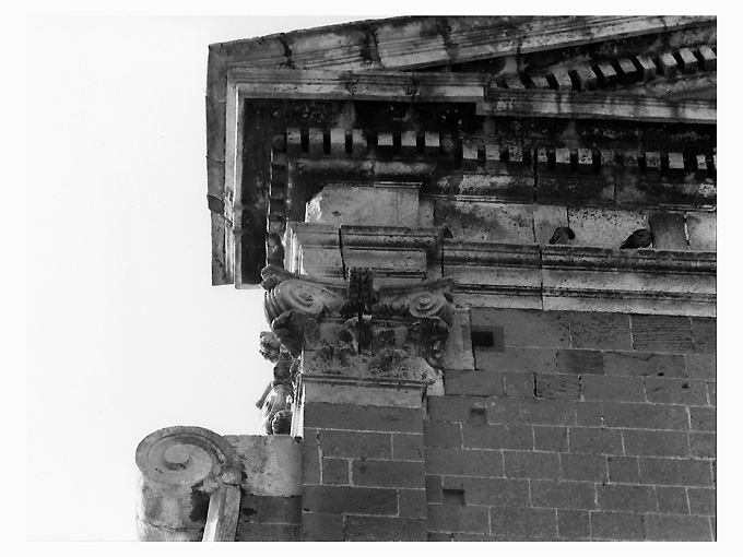 semicapitello composito, coppia - ambito salentino (sec. XVII)