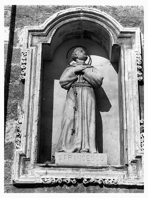 San Francesco d'Assisi (scultura) di Manieri Mauro (sec. XVIII)