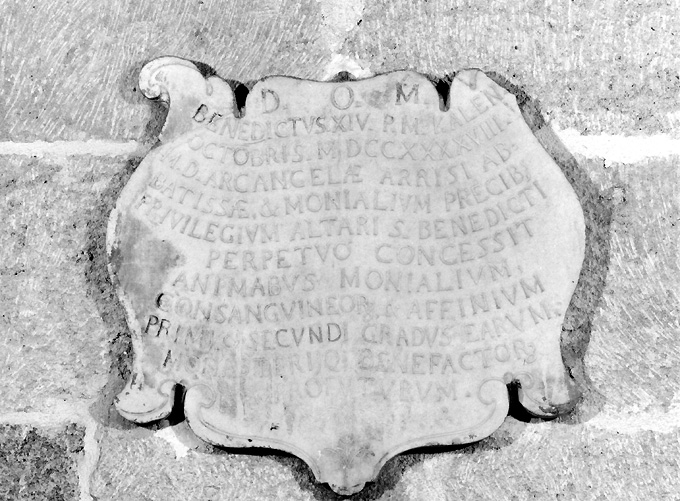 lapide documentaria - ambito salentino (sec. XVIII)