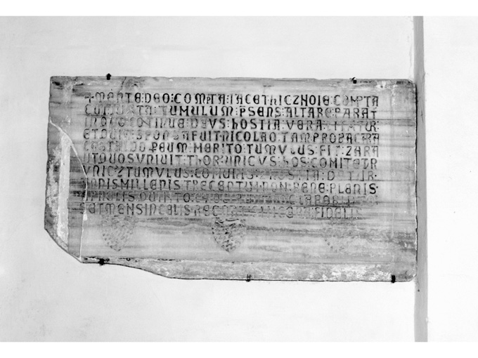 lapide documentaria - ambito salentino (sec. XIV)