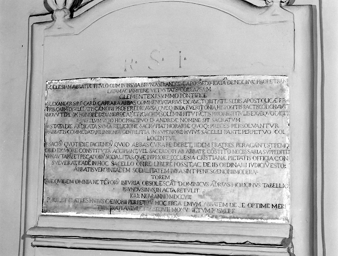 lapide documentaria - ambito salentino (sec. XVIII)