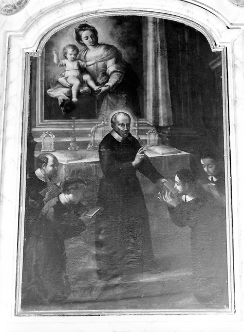 San Vincenzo Ferrer consegna le Regole (dipinto) - ambito salentino (prima metà sec. XIX)