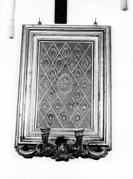 reliquiario - a tabella, serie - ambito salentino (prima metà sec. XIX)