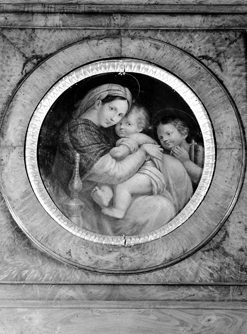 Madonna con Bambino e San Giovannino (dipinto) - ambito italiano (seconda metà sec. XIX)