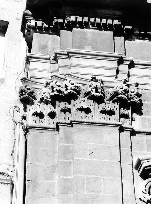 semicapitello corinzio, serie - ambito salentino (sec. XVIII)