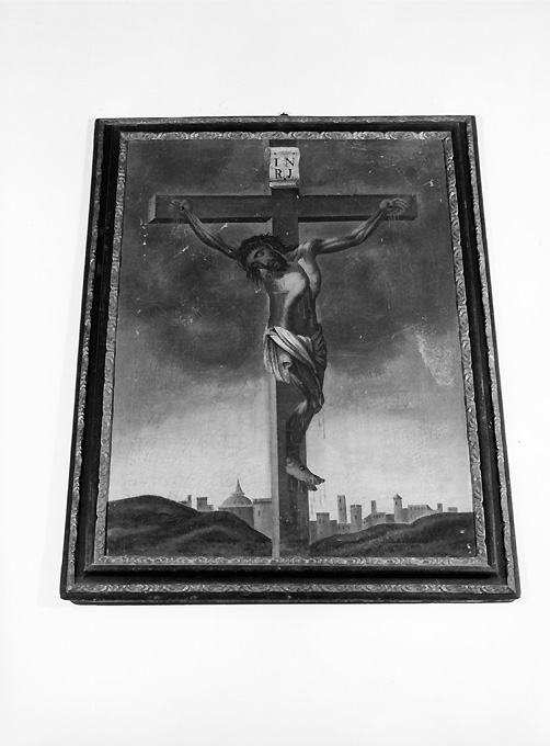 crocifissione (dipinto) - ambito salentino (sec. XVII)
